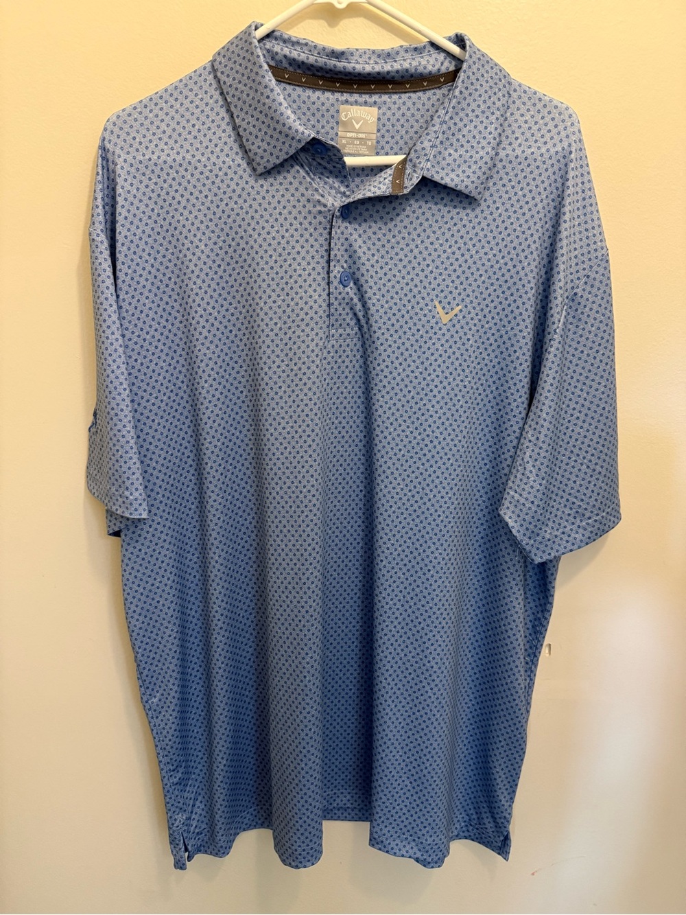 Callaway Light Blue Micro-Dot Golf Polo